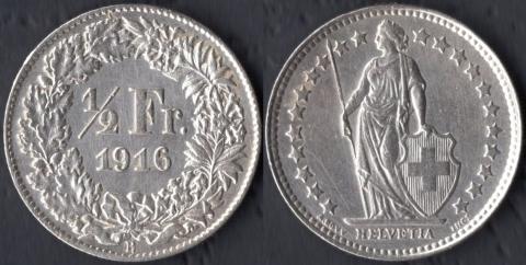 Switzerland 1/2 francs