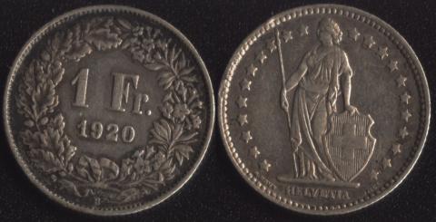 Switzerland 1 franc