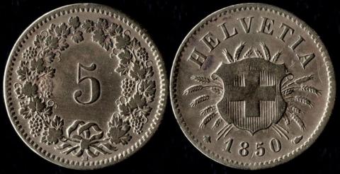 Switzerland 5 rappen