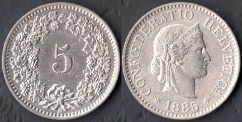 Switzerland 5 rappen