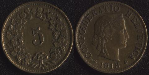 Switzerland 5 rappen
