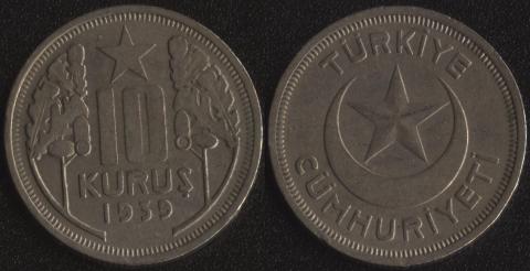 Turkey 10 kurush 1939