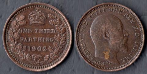Great Britain 1/3 of the farthing
