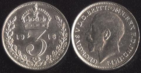 Great Britain 3p 1916