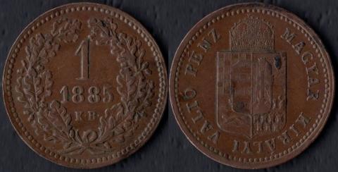 Hungary 1 kreutzer 1885