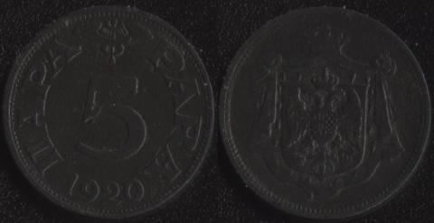 Yugoslavia 5 pair 1920