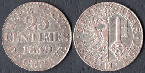Geneva 25 centimes