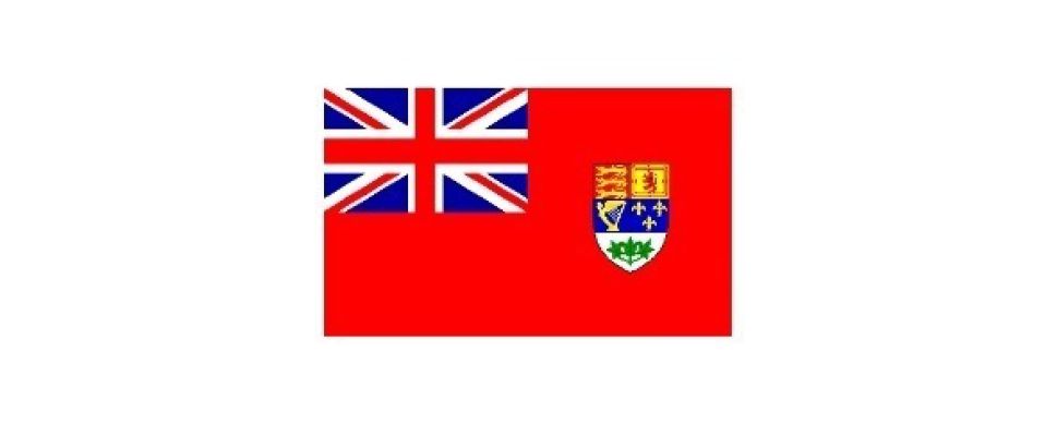 Flag of Canada with the new national coat of arms (1921)