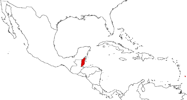 Belice en el mapa