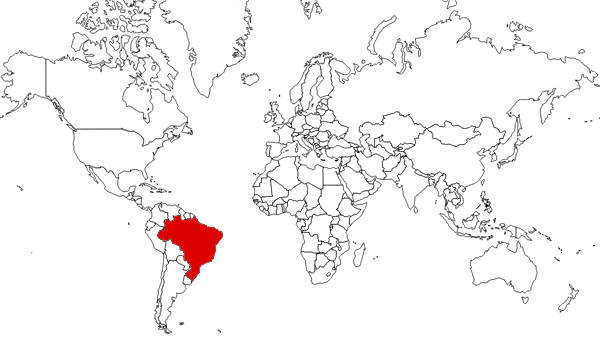 Brasil en el mapa