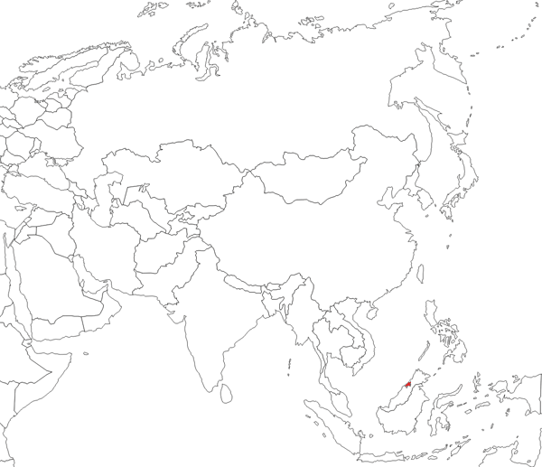 Brunei en el mapa