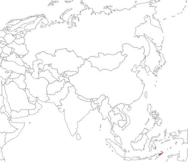 Timor Oriental en el mapa