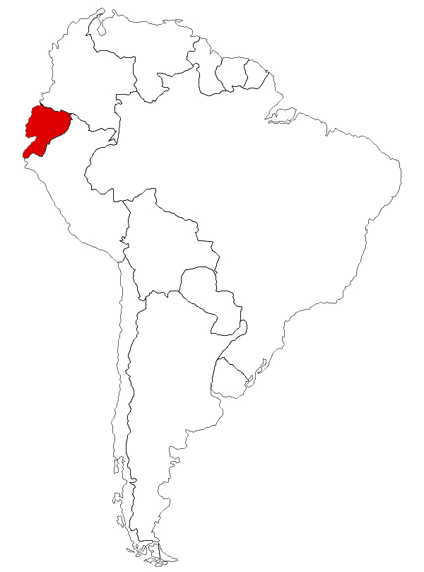 Ecuador en el mapa