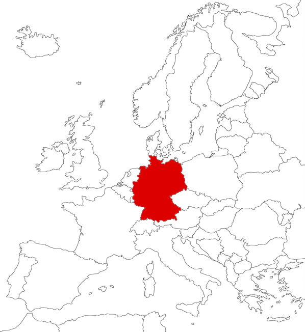 Alemania en el mapa