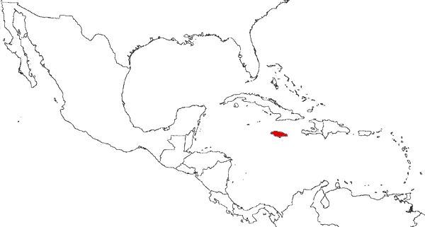 Jamaica en el mapa