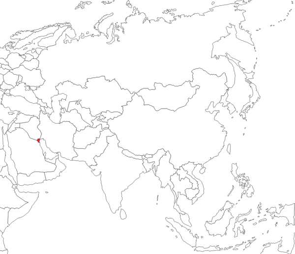 Kuwait en el mapa