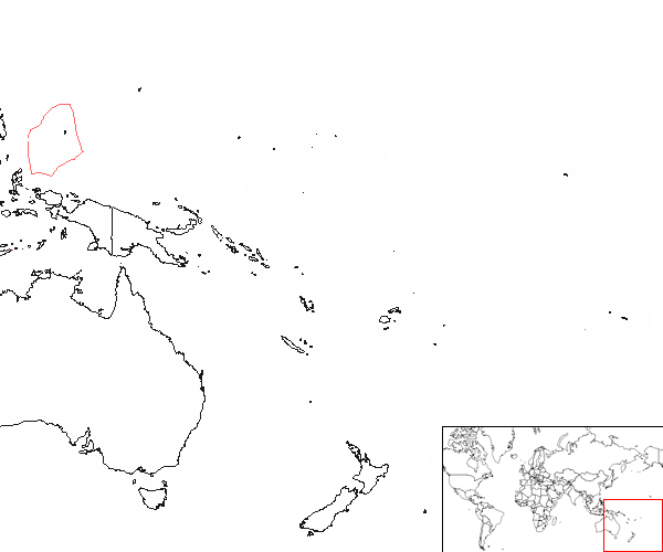 Palau en el mapa