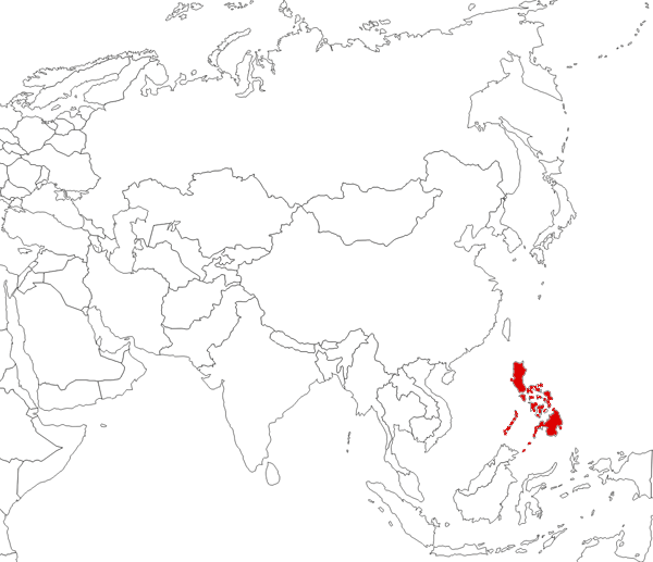 Filipinas en el mapa