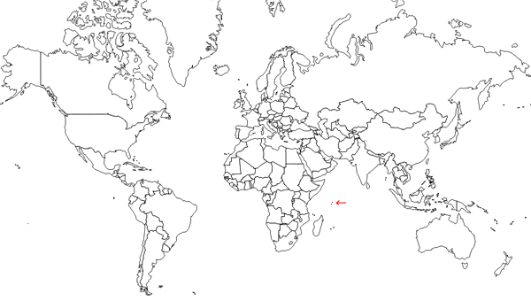 Seychelles en el mapa