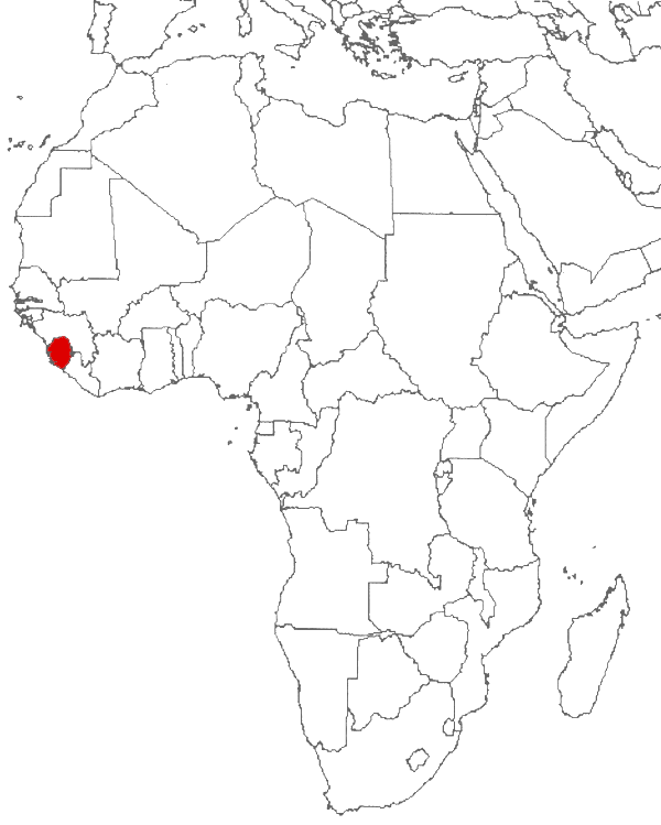 Sierra Leona en el mapa
