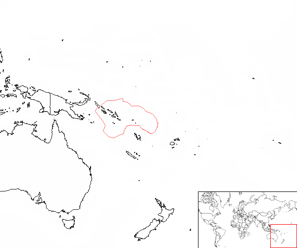 Islas Salomón en el mapa