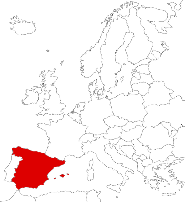 España en el mapa