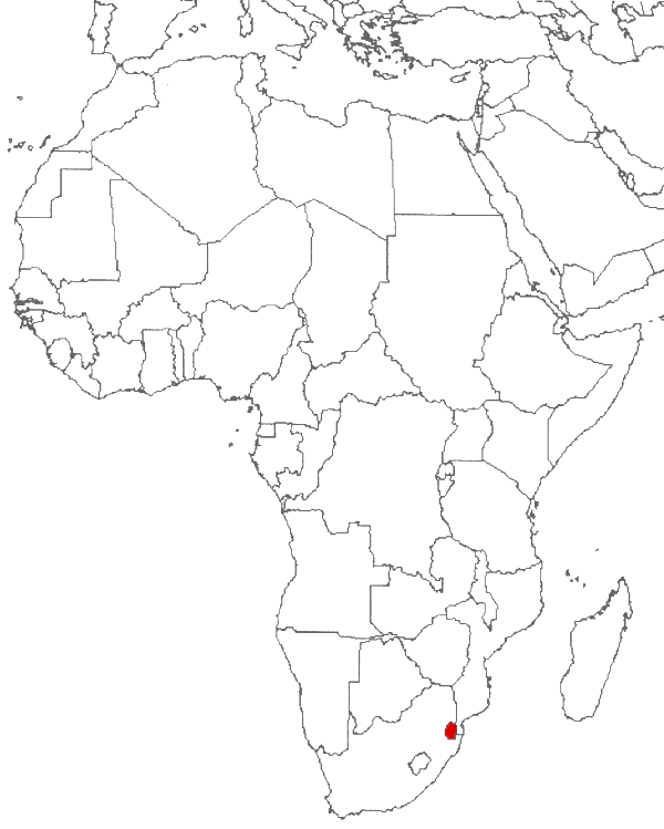 Eswatini en el mapa