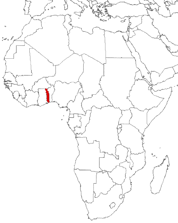 Togo en el mapa