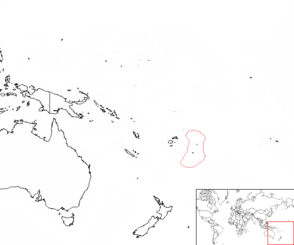 Tonga en el mapa