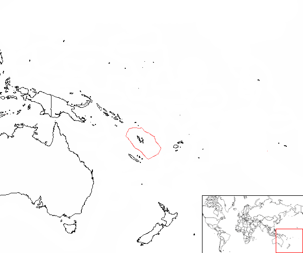 Vanuatu en el mapa