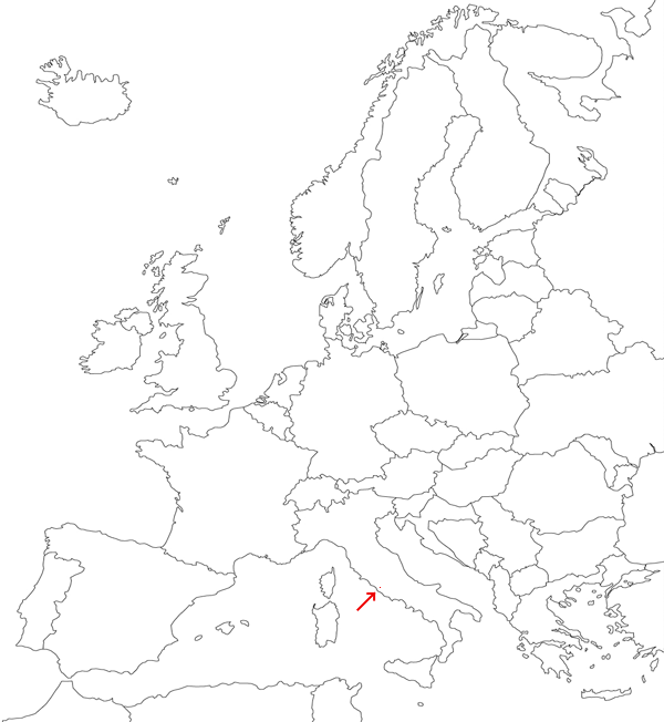 Vaticano en el mapa