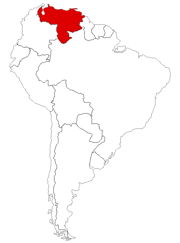 Venezuela en el mapa