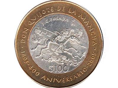 100 pesos conmemorativos sin serie
