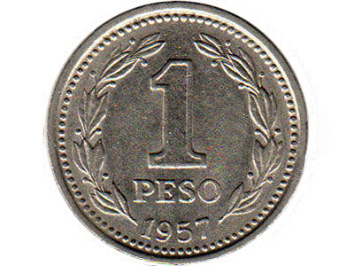 25, 10, 5 and 1 pesos