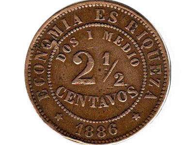 2 1/2 and 2 centavos