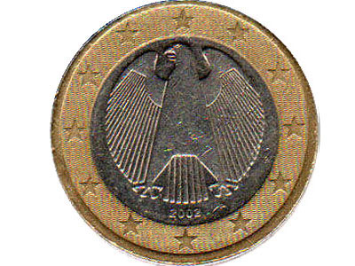 Euro estampado de circulación