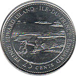 Canada 25 centavos 1992 moneda