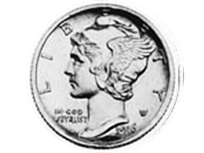 Mercurio 10 centavos