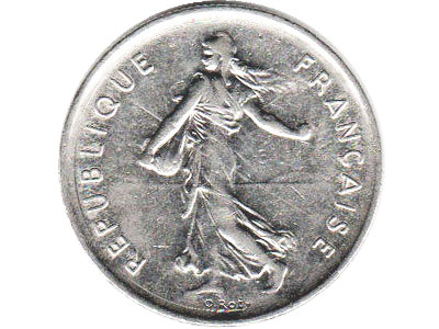 Francs monedas (1958-2001)