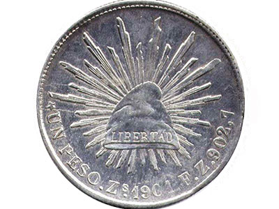 Monedas de peso 1867-1905