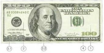 US 100 dollars 1996