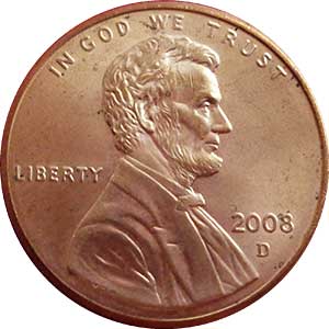 us 1 cent D Denver Mint