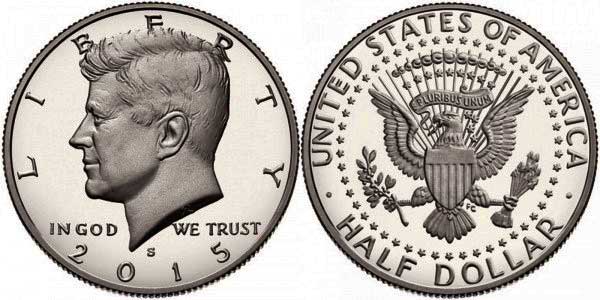 1/2 dólar 2015 San Francisco