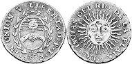Argentina moneda 1/2 real 1813