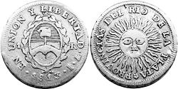 Argentina moneda 1 real 1813