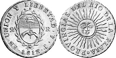 Argentina moneda 2 reales 1813