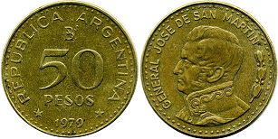 Argentina coin 50 pesos 1979