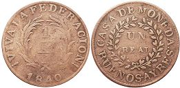 Argentina moneda Buenos Aires 1 real 1840