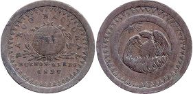 Argentina moneda Buenos Aires 10 decimos 1827