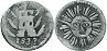 Argentina coin Córdoba 1/4 real 1833
